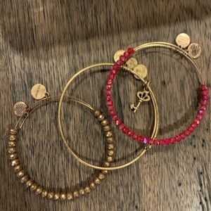 Set of 3 Alex and Ani bracelets